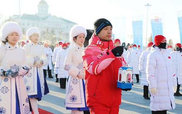 Эстафета огня 14-х Национальных зимних игр прошла в Китае