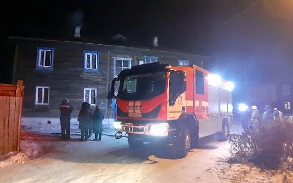 Пожар в жилом доме в Улан-Удэ