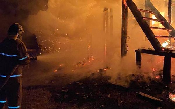 Ферма сгорела в Закаменском районе Бурятии