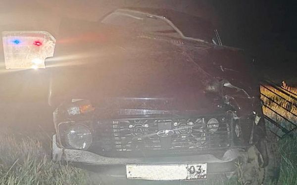 В Бурятии пьяный водитель на "Ладе" слетел с дороги