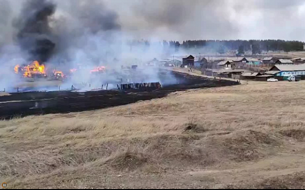 На помощь в Забайкальский край выезжали пожарные поезда из Хилка и Бурятии 