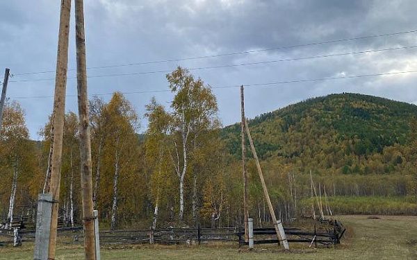 В Закаменском районе Бурятии продолжается строительство электросетей