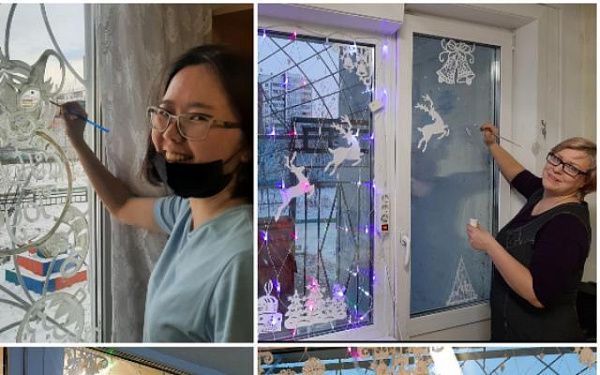 Всероссийская акция «Новогодние окна» проходит в формате онлайн-флешмоба