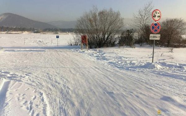 В мкрн Мостовой открылась ледовая переправа через Селенгу