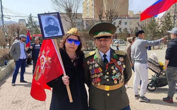 Памятный марш Победы прошёл в Улан-Баторе