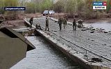 Установка понтонно-мостовой переправы между Дырестуем и Зарубино: инженерные войска Восточного военного округа помогают местному населению