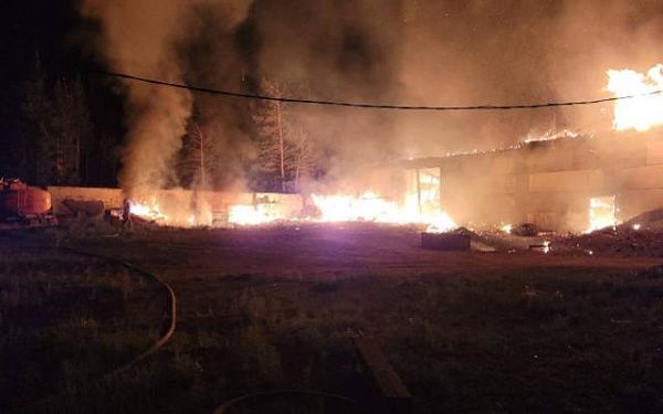 На территории Заиграевского района произошёл крупный пожар