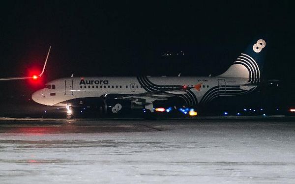 В Улан-Удэ встретили первый прямой рейс из Красноярска