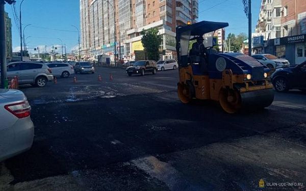За три недели в Улан-Удэ ямочный ремонт прошел на 90 участках дорог