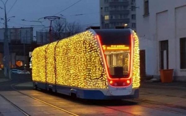 В Улан-Удэ в преддверии Нового года будет курсировать светящийся трамвай