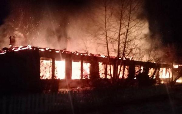 В Бурятии сгорела школа