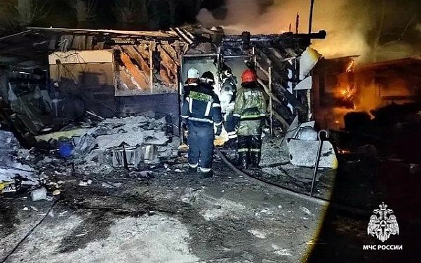 В Улан‑Удэ при пожаре пострадал мужчина