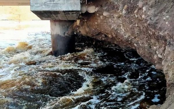 В районе Бурятии произошел частичный размыв подпоры моста