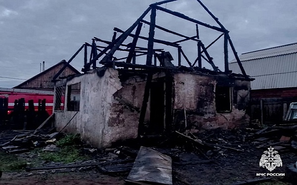 Мужчина погиб на пожаре в Заиграевском районе