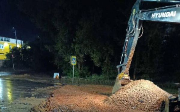 В Улан-Удэ автодвижение по улице Гастелло восстановили 