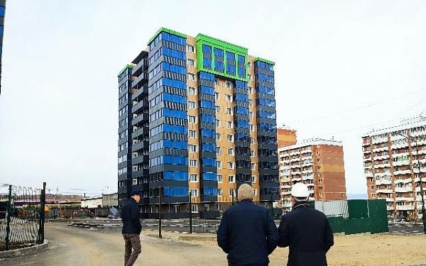 Новые многоквартирные дома в 110 квартале Улан-Удэ готовят к сдаче