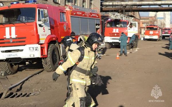 На Улан-Удэнском авиазаводе прошли крупные пожарные учения