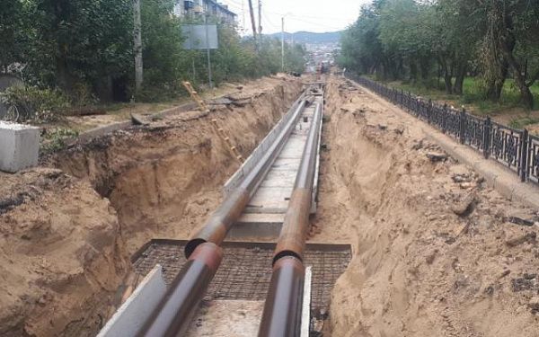 В центре Улан-Удэ реконструируют сети водопровода и канализации