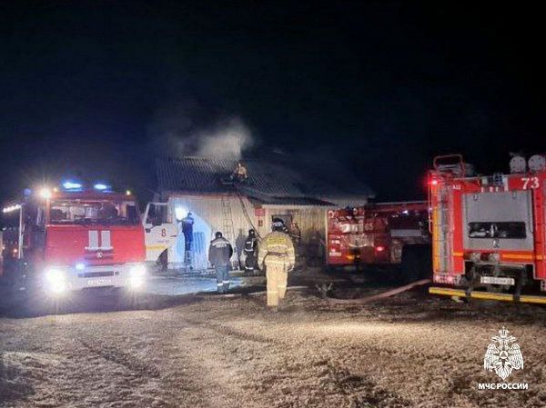 В тарбагатайском селе Вознесеновке сегодня ночью горел Дом культуры