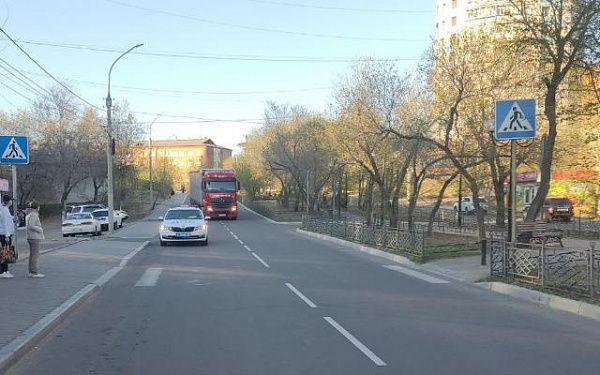В Улан-Удэ автоледи сбила ребёнка на пешеходном переходе