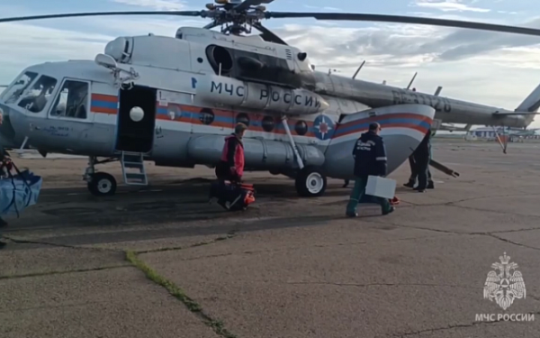 Вертолет Ми-8 МЧС России вылетел за пострадавшими в Бурятии