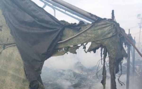 В Джанкое сгорела знаменитая бурятская палатка