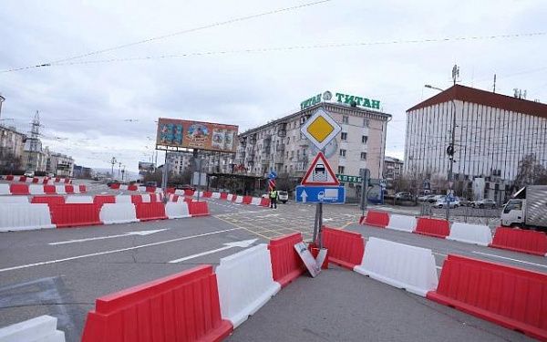 В Улан-Удэ оставят измененную схему движения на площади Комсомольской  