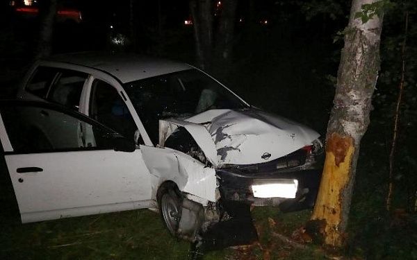 В Бурятии водитель «Ниссана» столкнулся с деревом