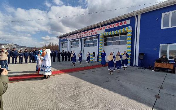 В северном районе Бурятии открыли новое здание пожарной части 