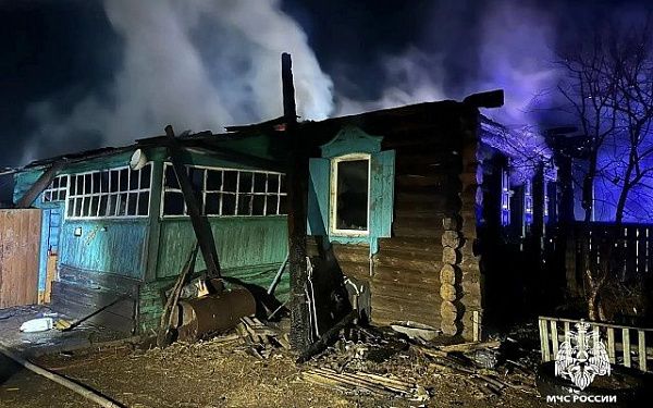 Мужчина погиб на пожаре в Бурятии