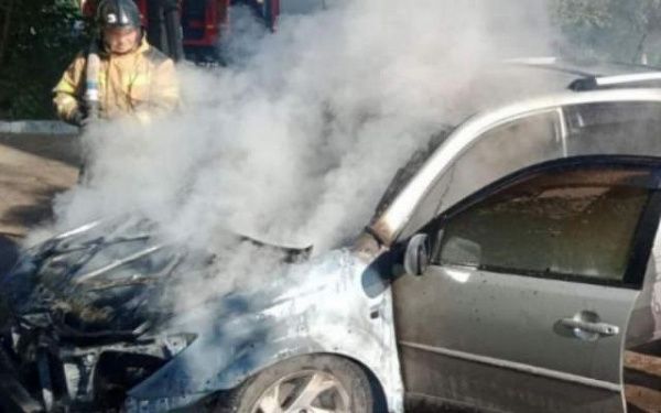 В Улан-Удэ горел автомобиль