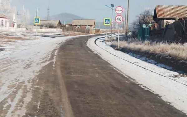В селе Тарбагатайского района отремонтировали улицу