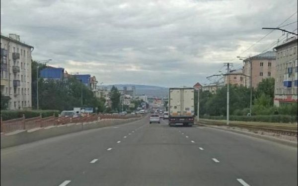 На дороге Улан-Удэ появилась третья полоса для автобусов