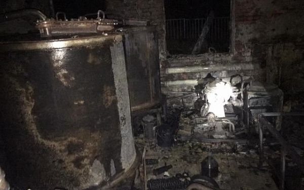 В ходе пожара на предприятии в Улан-Удэ пострадал мужчина