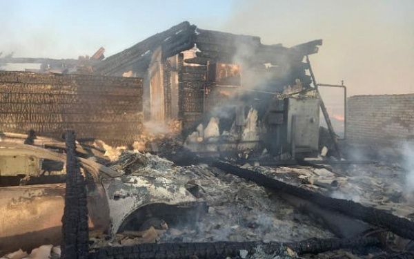 В Заиграевском районе Бурятии произошел крупный пожар