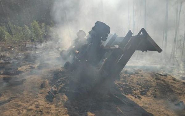 В Бурятии перевернувшийся «ЗИЛ-131» стал причиной лесного пожара