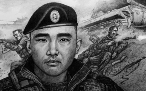 В Улан-Удэ почтили память погибшего сержанта Артема Дамбаева