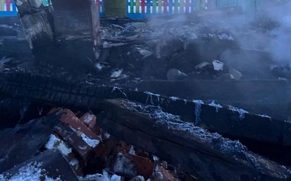 В Бурятии во время пожара пострадал мужчина 