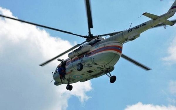 Байкальские спасатели на вертолете Ми-8 МЧС России вылетели в Окинский район