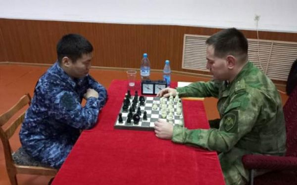 В Бурятии росгвардейцы сошлись в шахматном турнире