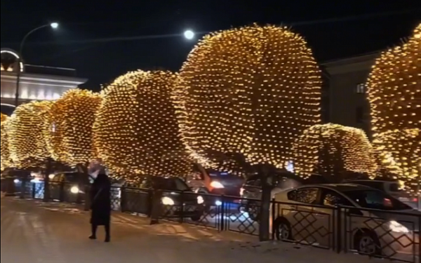 Более 100 яблонь будут "расцветать" в Улан-Удэ по вечерам