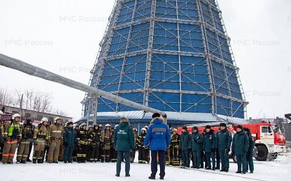 На территории Улан-Удэнской ТЭЦ-1 прошло пожарно-тактическое учение
