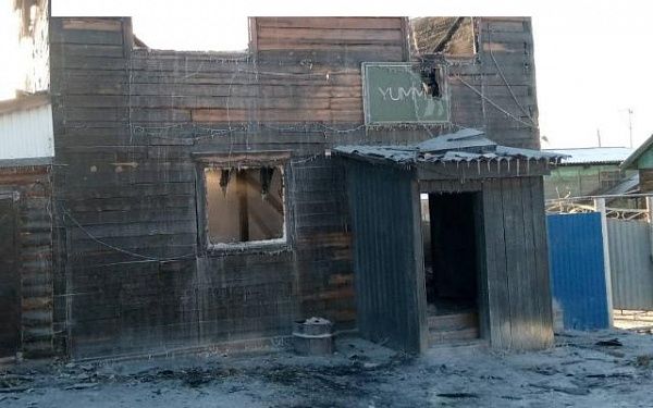 В Хоринском районе Бурятии сгорело кафе