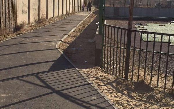 В Улан-Удэ проложили тротуар от 20А до 40-го квартала
