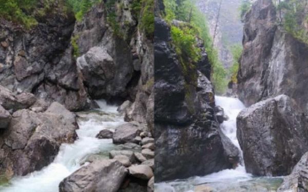 В Бурятии водопад изменил свой облик
