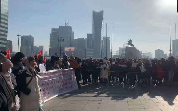 В Монголии восьмой день продолжаются протестные акции