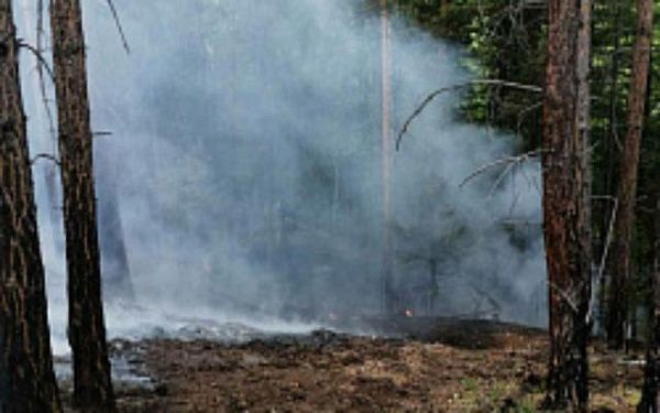 В Бурятии тушили лесной пожар вблизи Каленово
