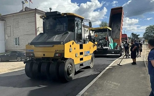 В Иволгинске завершают ремонт улицы Советской