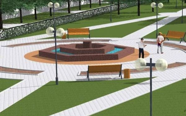 Сквер «Зодчий» украсит новый фонтан