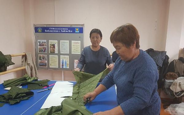 В районе Бурятии шьют амуницию для мобилизованных